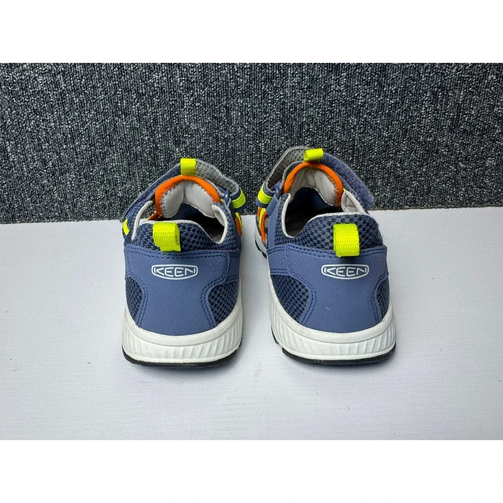 KEEN Moxie Sport Sandal Blue Yellow Orange Mesh Sneakers Big Kids Sz 5 NWOB